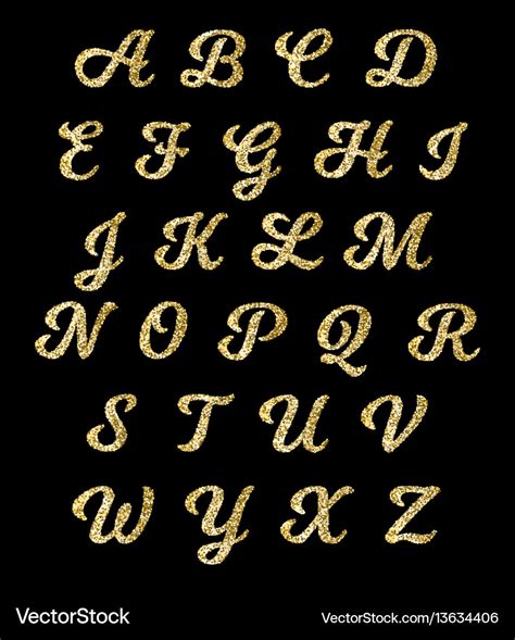 Glitter Alphabet Font