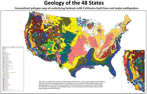 US geology map | Map, Us map, Geology