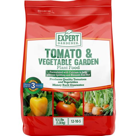 Expert Gardener Tomato & Vegetable Garden Plant Food Fertilizer 12-10-5, 3.5 lb. - Walmart.com ...