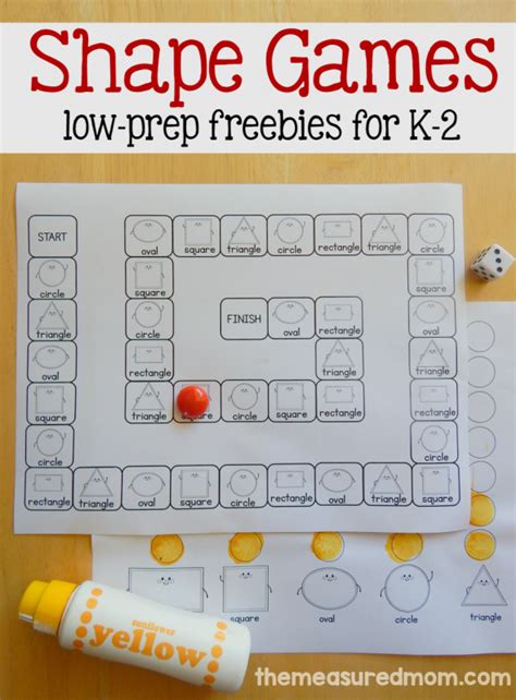 Shape games for K-2 - The Measured Mom