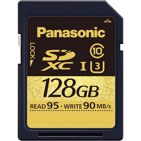 Panasonic 128GB U3 SDXC Memory Card (Class 10) RP-SDUD128AK B&H