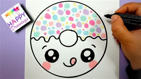 Kawaii Cute Donut Drawings