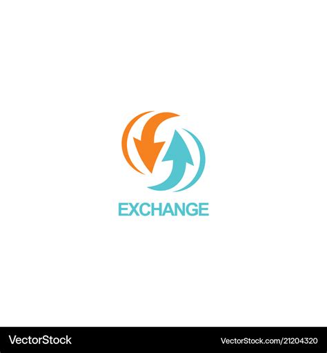 Arrow exchange logo Royalty Free Vector Image - VectorStock