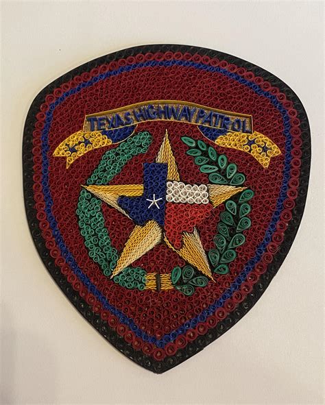 Texas DPS patch : quilling