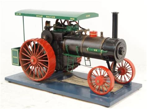 Sold Price: Live Steam Mechanical Model Case steam tractor A Model of a ...