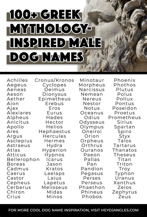 From Zeus to Titan, Apollo, Hades, Morpheus, Sirius and more, check out ...