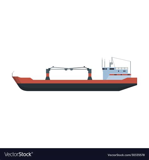 Barge iconcartoon icon isolated Royalty Free Vector Image