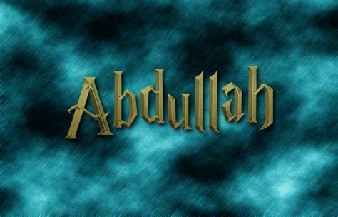 Abdullah Logo | Free Name Design Tool from Flaming Text