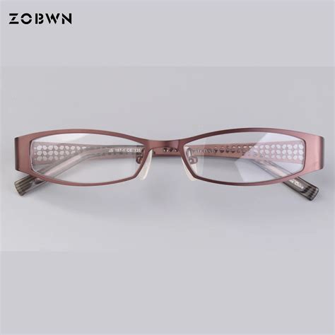 Pink color glasses frames half rim Eyeglasses Frames Women clear Designer Eyewear Frame Optical ...