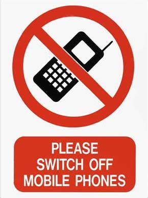 PLEASE SWITCH OFF MOBILE PHONES SIGN - Signs / Displays / Posters - J ...