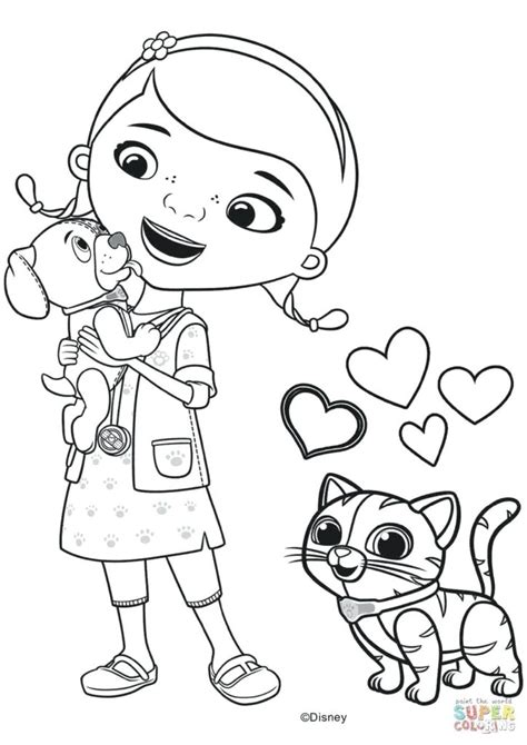 Doc Mcstuffins Lambie Coloring Pages at GetDrawings | Free download