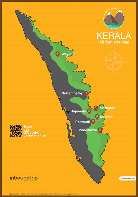 Kerala Hill Stations Map - Kerala Taxi Tour - Experiences, guides and tips