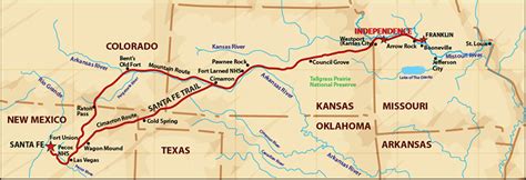 Map Of The Santa Fe Trail - Maping Resources