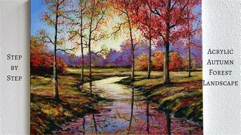 Autumn Forest STEP by STEP Acrylic Painting (ColorByFeliks) » Hildur.K ...