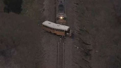 Student dies, another critically injured as bus collides with train in ...