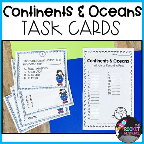 Needing resources to teach the continents and oceans? Look no further ...