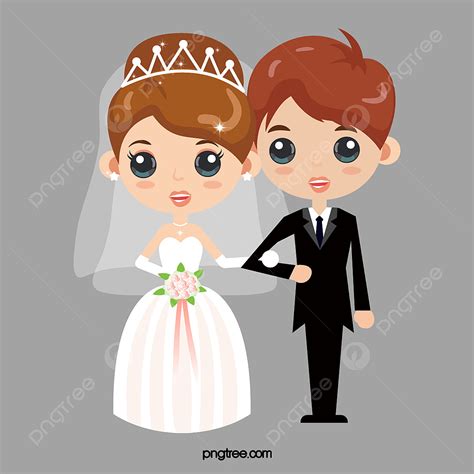 Wedding Character Vector Art PNG, Wedding Cartoon Characters, Cartoon Clipart, Wedding, Bride ...