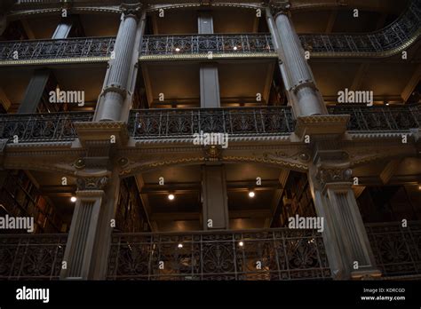 Interior of historic Peabody library Stock Photo - Alamy