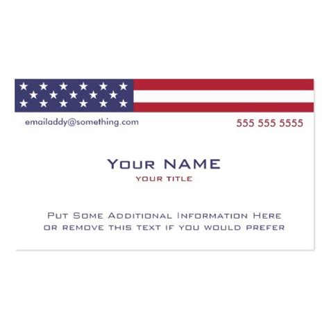 Free Patriotic Business Card Templates – williamson-ga.us