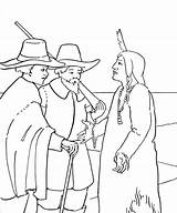 Thanksgiving Pilgrims Coloring Page  Free Printable Pages For sketch template