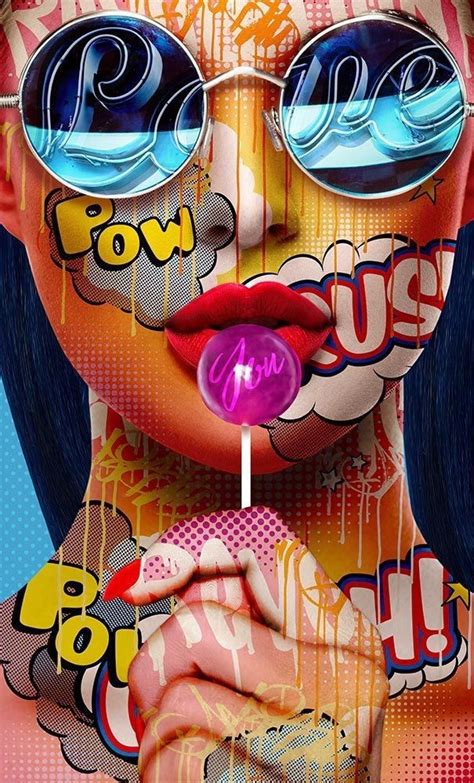 Graffiti in the face | Pop art wallpaper, Art portfolio, Pop art