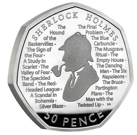 Sherlock Holmes 50p Coin Mintage Release Date Value UK Coins