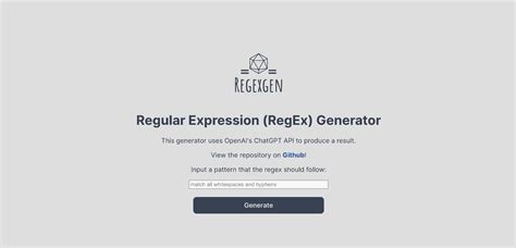 RegEx Generator | AI Valley