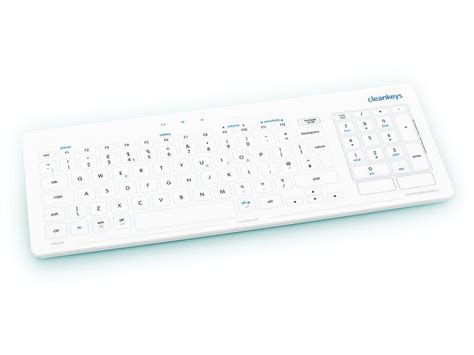 Cleankeys Wireless Glass Easy Clean Medical Keyboard : CK3-15 : The ...