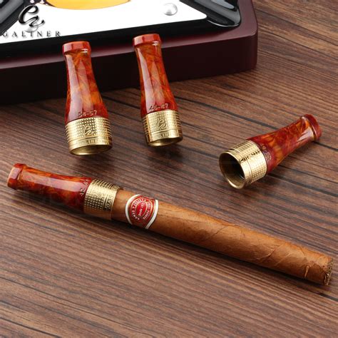 GALINER Red Pure Copper Resin Cigar Pipe Holder Nozzle 4 Sizes Tip Mouthpiece | eBay