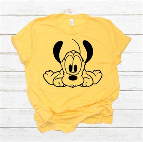 Pluto Shirt Tee Disney Pluto Shirt Disney Vacation Shirt - Etsy