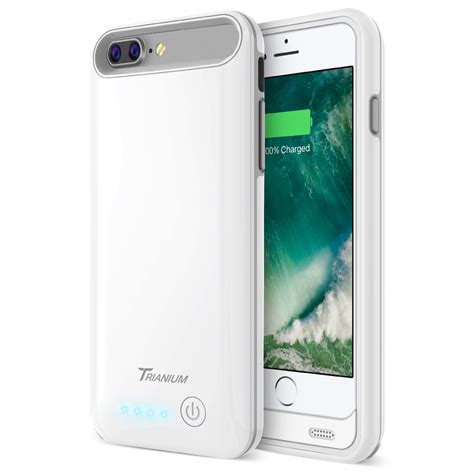 Atomic Pro Battery Case for iPhone 8 Plus – White/Grey