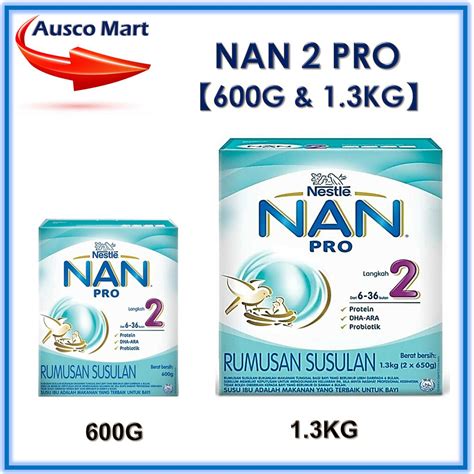 Nestle NAN PRO 2 【600G & 1.3KG】 | Shopee Malaysia