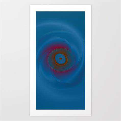 Blue Sphere Art Print by Christine Baessler | Society6