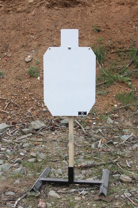 Rogue Shooting Targets - 3/8" AR500 Steel IDPA Silhouette (18" x 30") on Tension Stand. http ...