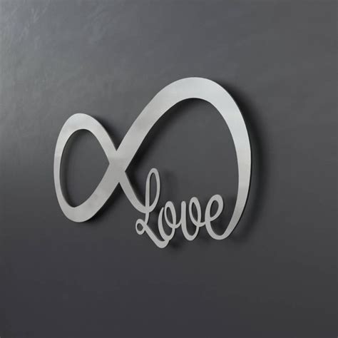 Infinity Symbol Metal Wall Art Love Metal Wall Art Love - Etsy