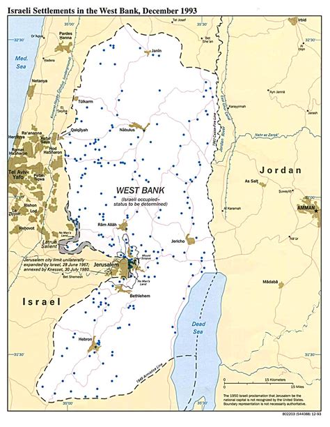 West Bank and Gaza Maps - Perry-Castañeda Map Collection - UT Library ...