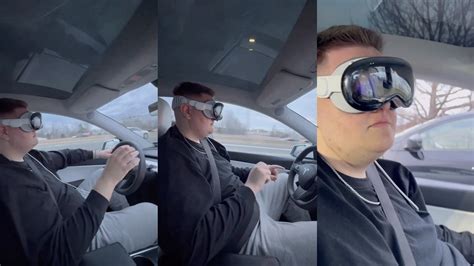 Don't worry, that Tesla driver only wore the Apple Vision Pro for '30-40 seconds' | Popular Science