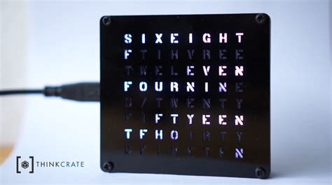 Word Clock - ThinkCrate