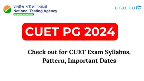 CUET PG Exam Date & Syllabus 2024 - Latest Updates - Cracku