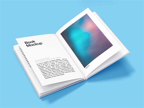 Free Open Hardcover Book Mockup (PSD)