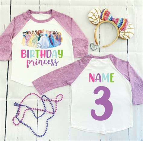 Disney Princess Birthday Shirt Princess Birthday - Etsy