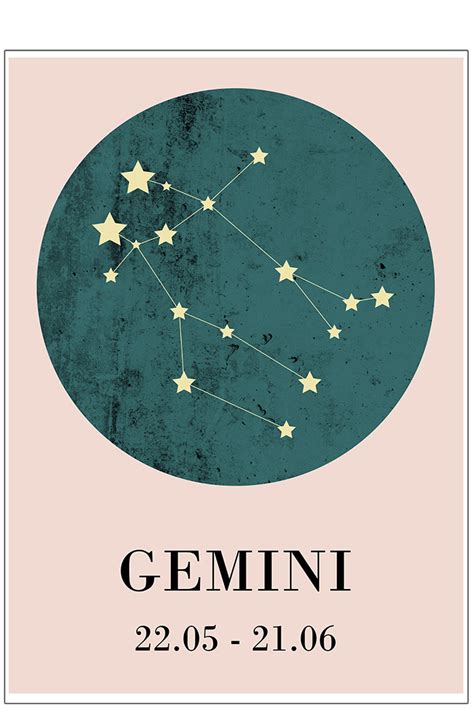 Zodiac sign - Gemini - Posters - Permild & Rosengreen