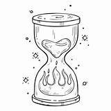 Sand Timer Coloring Stock Illustrations – 21  sketch template