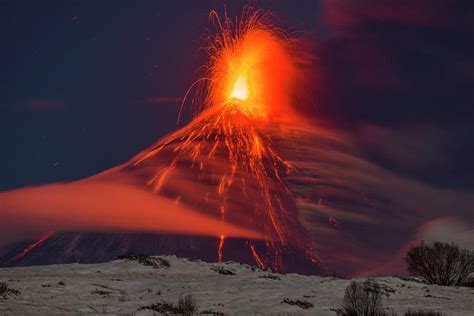 Eruption Of Klyuchevskoy Volcano Photograph by Martin Rietze/science Photo Library