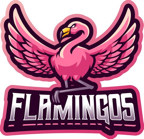 Flamingo esport mascot logo design By Visink | TheHungryJPEG