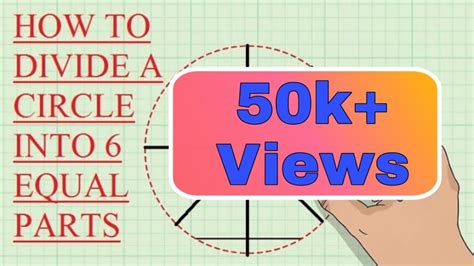 how to divide a circle into 6 equal parts... - YouTube