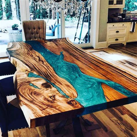 epoxy table wood pieces - DamaristaroDrake