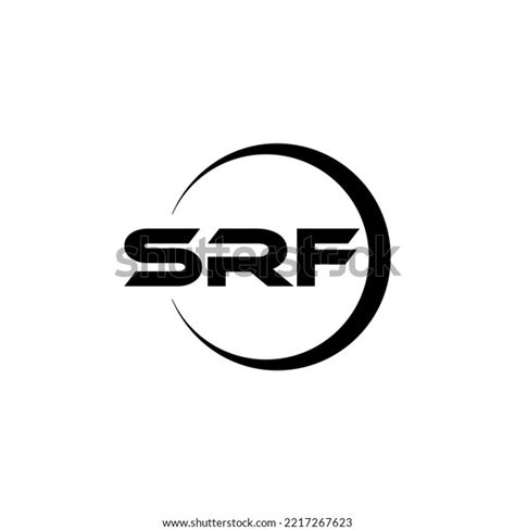 Srf Letter Logo Design White Background Stock Vector (Royalty Free ...