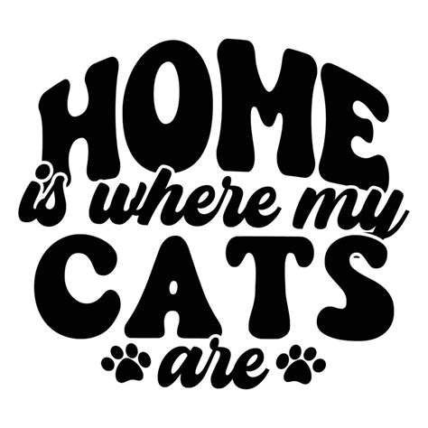 Cat Quotes Typography Black and White for print 15572333 Vector Art at Vecteezy