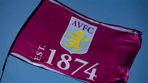 Download Aston Villa FC Waving Flag Wallpaper | Wallpapers.com